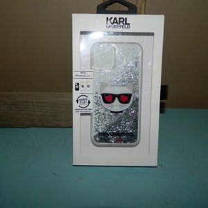 5/$25 Karl Lagerfeld Iphone 12 Liquid Glitter Case